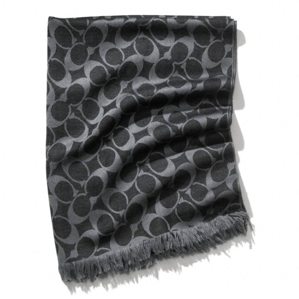 Coach scarf- black and grey